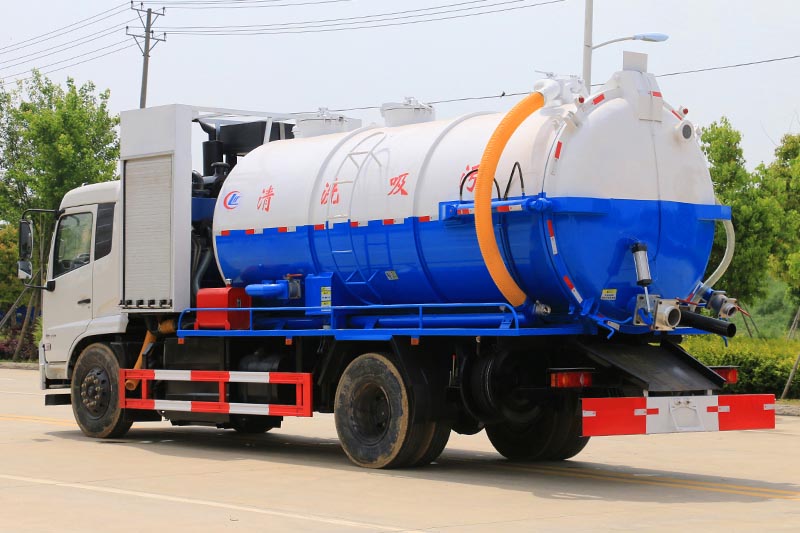 東風天錦國六 15方帶副發清洗吸污車圖片3